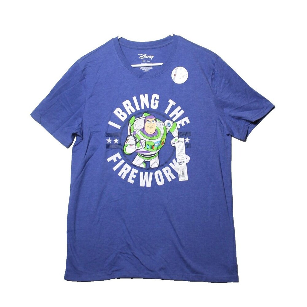Buzz Light Year Toy Story I Bring the Fireworks T-Shirt Men's Medium New